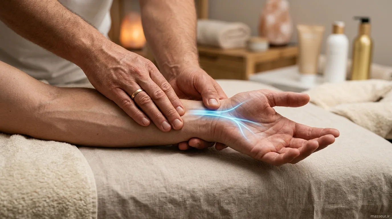 ماساژ درمانی مچ دست و ساعد برای سندرم تونل کارپال