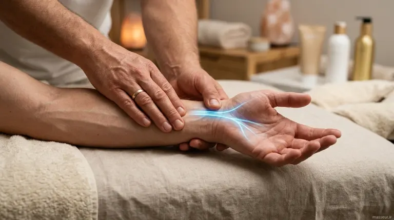 ماساژ درمانی مچ دست و ساعد برای سندرم تونل کارپال